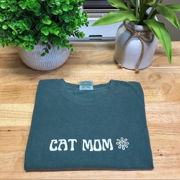 CAT MOM Unisex Adult 100% Cotton Crewneck T-Shirts - Various - Picture 8 of 10